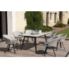 VICTOIRE - 4/6 Person Cement Tile Garden Set