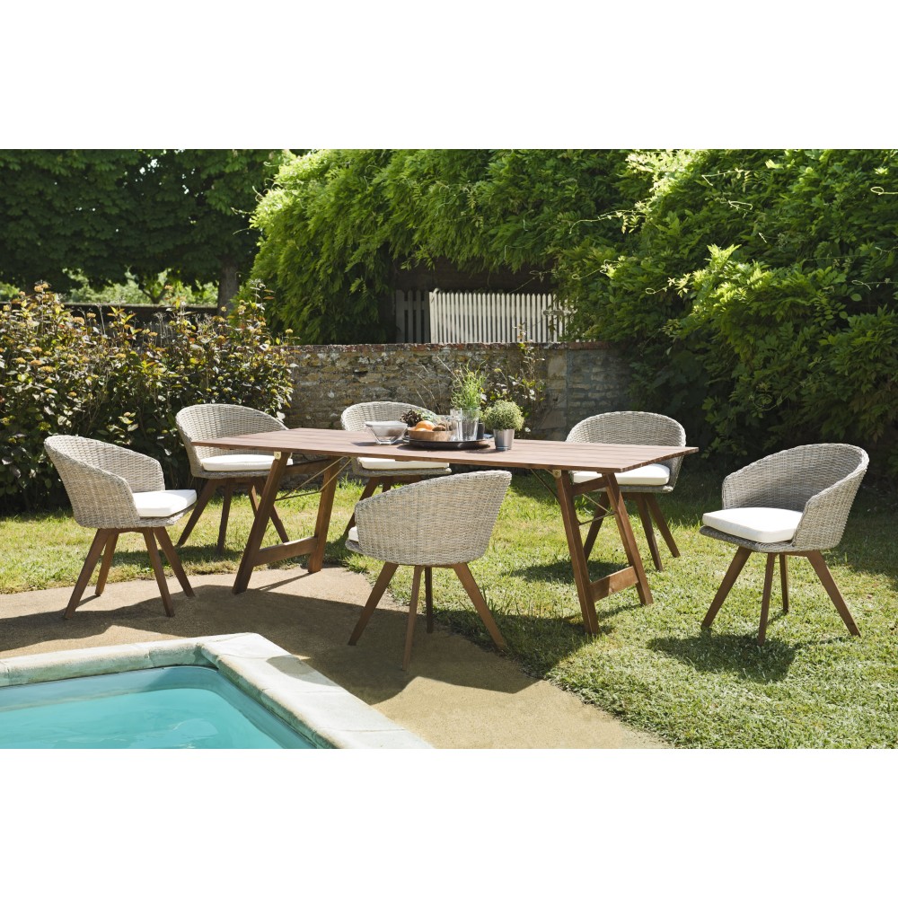 Victoire Acacia Wood Garden Furniture Set for 6/8 People Victoire Acacia Wood Garden Furniture Set for 6/8 People
