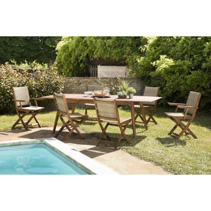 Victoire Wooden Garden Furniture Set for 8/10 People
