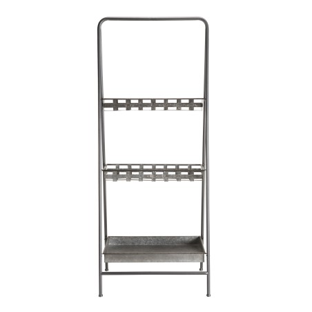 HELENA - Grey Zinc Triangular Shelf | 3 Tier Metal Structure