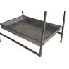 HELENA - Grey Zinc Triangular Shelf | 3 Tier Metal Structure