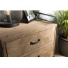 HELENA 2-Drawer Fir Wood Bedside Table