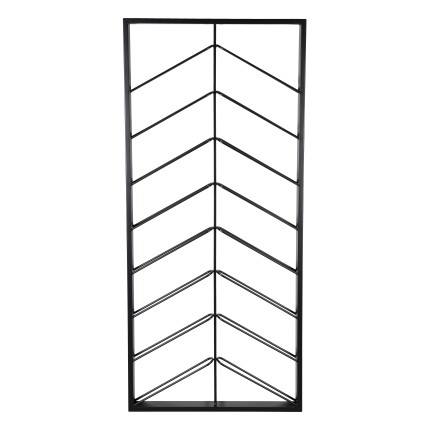 Étagère range-bouteilles HELENA 8 niveaux métal noir