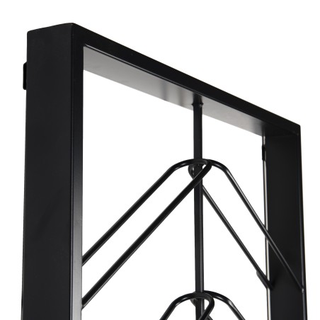 Étagère range-bouteilles HELENA 8 niveaux métal noir