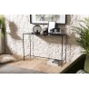 Console industrielle rectangulaire noire - ROMAIN