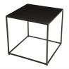 ROMAIN Industrial Square Metal End Table 45x45cm Black