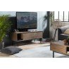 Meuble TV ARTURO bois 2 portes abattantes