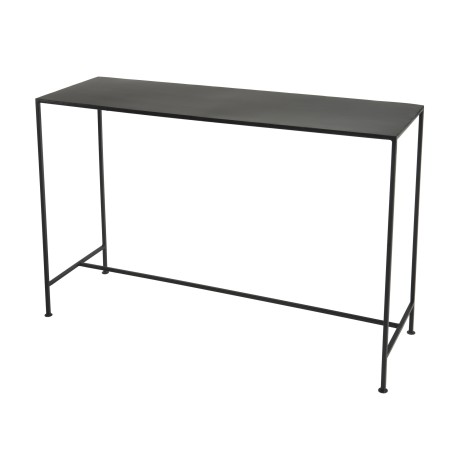 ROMAIN Rectangular Black Metal Industrial Console
