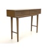 LARA Brown Console Table with 2 Drawers - Mindi Wood