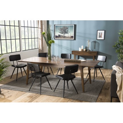 Table à manger LARA - Bois Mindi 200/240cm