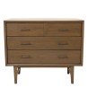Commode LARA - Bois Mindi 4 tiroirs