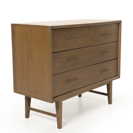 Commode LARA - Bois Mindi 4 tiroirs