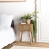 Chevet RODRIGO - Bois naturel et cannage