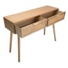 RODRIGO Natural-Coloured Console Table with 2 Drawers