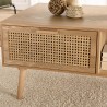Rodrigo Natural-Coloured Coffee Table with 2 Drawers and 1 Niche