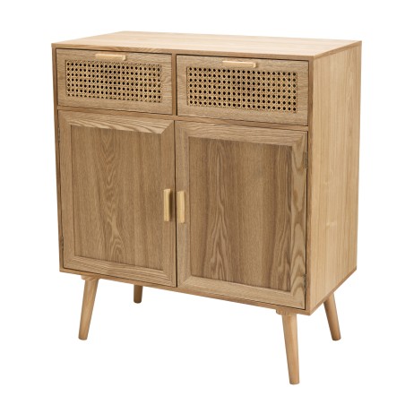 RODRIGO Natural-Colored Sideboard with 2 Drawers and 2 Doors