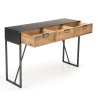Console DORIA - Métal noir 3 tiroirs