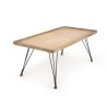 Table basse DORIA - plateau cannage naturel