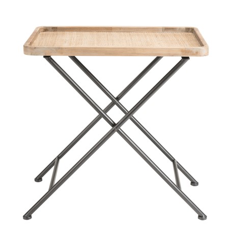 Table d'appoint DORIA - plateau cannage naturel