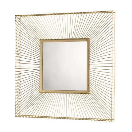 TOD Square Mirror 65x65cm Golden Metal