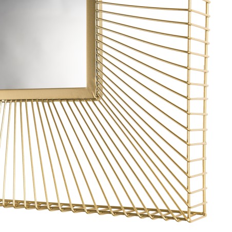 TOD Square Mirror 65x65cm Golden Metal