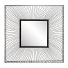 Miroir carré 90x90cm métal noir TOD
