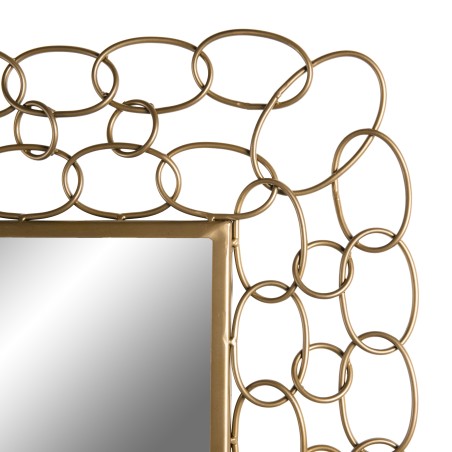 TOD - Rectangular Gold Metal Mirror