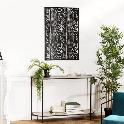 TOD Rectangular Wall Decoration 68x100cm Black Metal