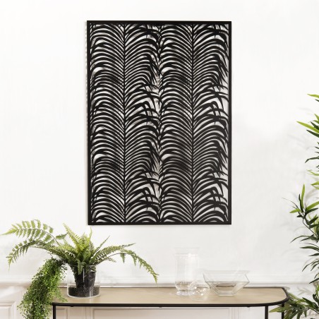 TOD Rectangular Wall Decoration 68x100cm Black Metal