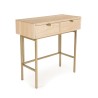 Console LAURA 2 tiroirs pieds métal doré