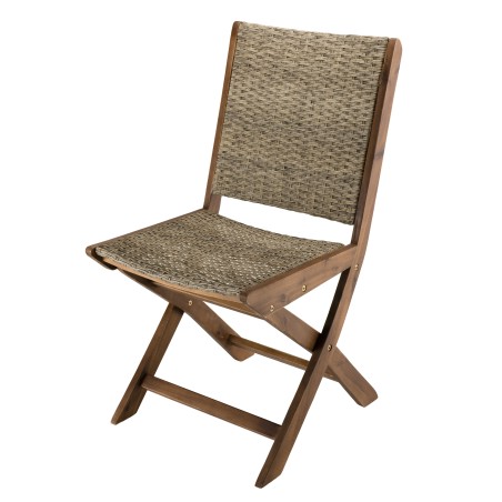 Victoire Acacia Wood Garden Furniture Set for 6/8 People | 220 x 90 cm Table, 4 Chairs, 2 Folding Armchairs