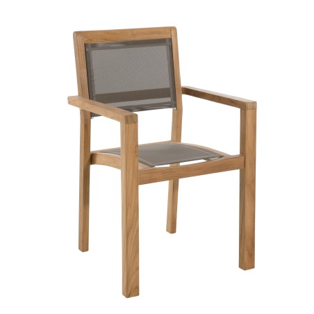 Salon de jardin en bois teck KIM - 6/8 pers.