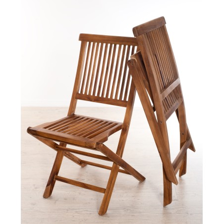 Salon de jardin en bois teck huilé MAEVA 4/6 pers