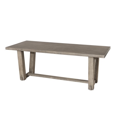 Emile Teak Wood Garden Furniture Set - Light Grey - 6/8 pers