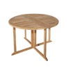 Ensemble de jardin en bois teck 4/6 pers - Table ronde et chaises