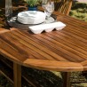 MAEVA Garden Table for 8/10 People - Extendable Oval Table 180/240x100cm