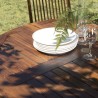 MAEVA Garden Table for 4/5 People - Round Table with Butterfly Leaves