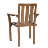 Ensemble 2 fauteuils empilables bois teck huilé