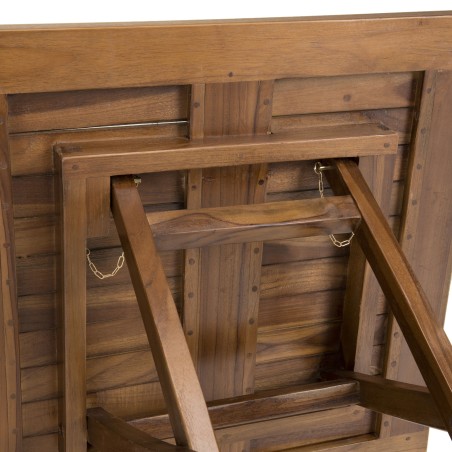 Table de jardin 2 personnes en bois teck huilé