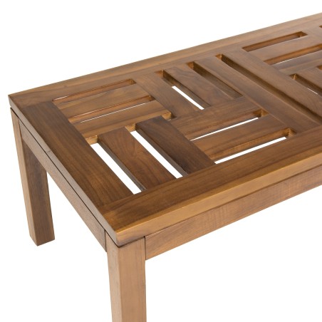 Table basse de jardin MAEVA en bois teck huilé