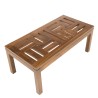 Table basse de jardin MAEVA en bois teck huilé