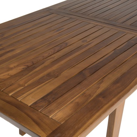 MAEVA Garden Table for 8/10 People - Rectangular Extendable Teak Wood