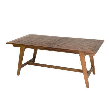 Table de jardin MAEVA - Bois teck huilé - 180/240x100cm
