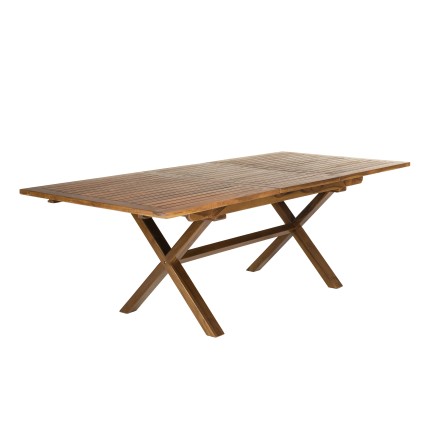 Table de jardin MAEVA - Bois teck huilé - 180/240x100cm