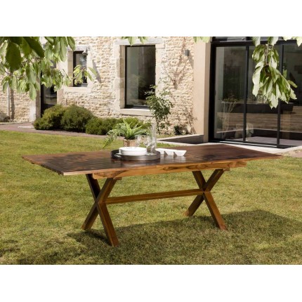 MAEVA Garden Table for 8/10 People - Rectangular, Extendable