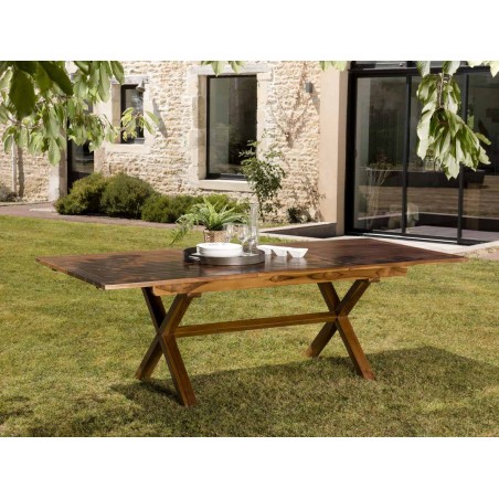 MAEVA Garden Table for 8/10 People - Rectangular, Extendable