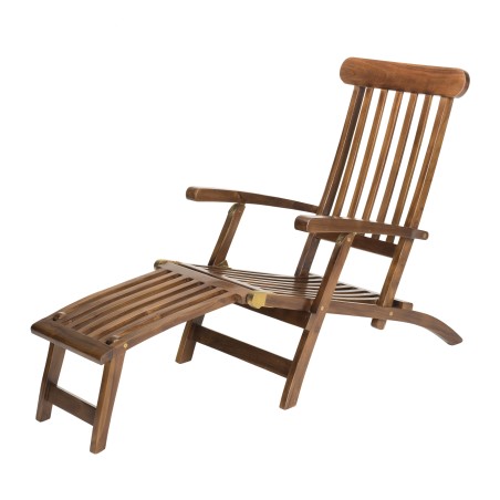 MAEVA Garden Lounger in Oiled Teak Wood - Durable Outdoor Furniture