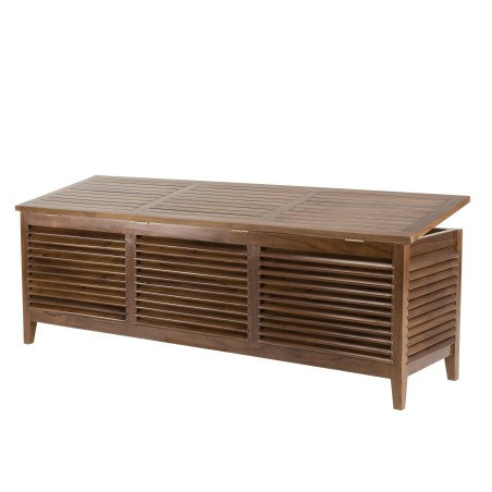 MAEVA Garden Chest in Oiled Teak Wood 200 x 55 cm - Outdoor Furniture
