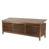 Coffre de jardin en bois teck huilé 200x55cm