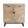 Buffet MANDY beige scandi 2 tiroirs 2 portes